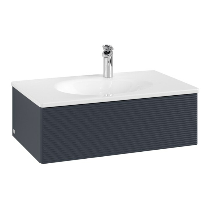 V&B Waschtischunterschrank Auszugbeleuchtung Antao 78,8x25,6x49,6cm, m Front, md bl. m Lac
