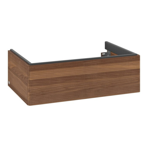 V&B Waschtischunterschrank Auszugbeleuchtung Antao 78,8x25,6x49,6cm, m Front, warm walnut