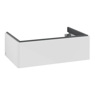 V&B Waschtischunterschrank Auszugbeleuchtung Antao 78,8x25,6x49,6cm, o. Front, glo wh. Lac