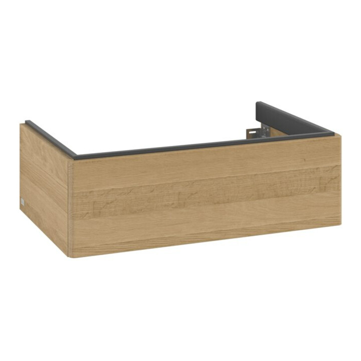 V&B Waschtischunterschrank Auszugbeleuchtung Antao 78,8x25,6x49,6cm, o. Front, honey oak