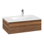 V&B Waschtischunterschrank Auszugbeleuchtung Antao 78,8x25,6x49,6cm, o. Front, warm walnut