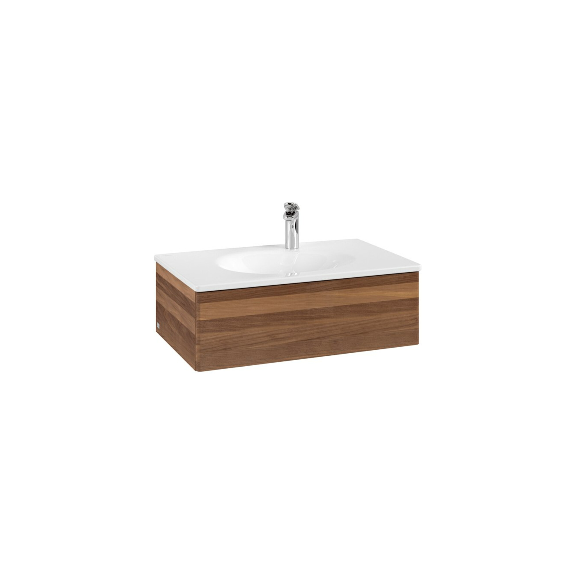 V&B Waschtischunterschrank Auszugbeleuchtung Antao 78,8x25,6x49,6cm, o. Front, warm walnut ; Villeroy & Boch