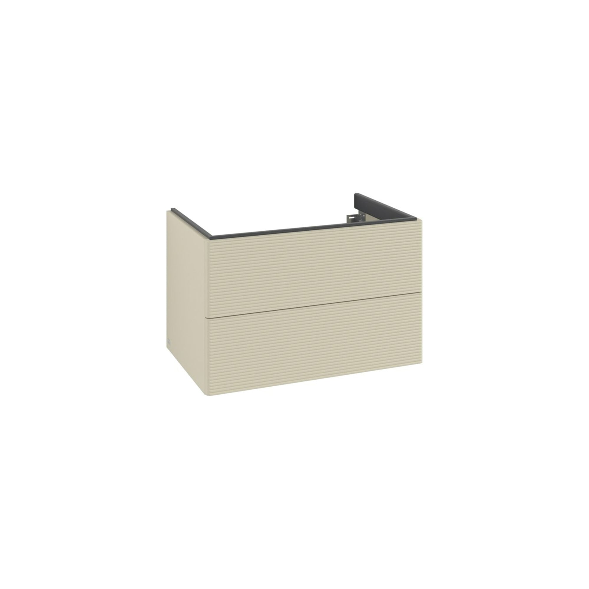 V&B Waschtischunterschrank Auszugbeleuchtung Antao 79x50x50cm, mit Frontstruktur, si Gr m Lac ; Villeroy & Boch