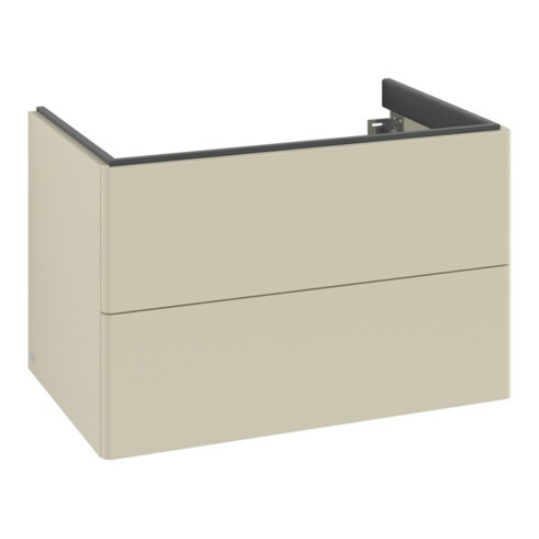 V&B Waschtischunterschrank Auszugbeleuchtung Antao 79x50x50cm, ohne Frontstruktur, si Gr m Lac