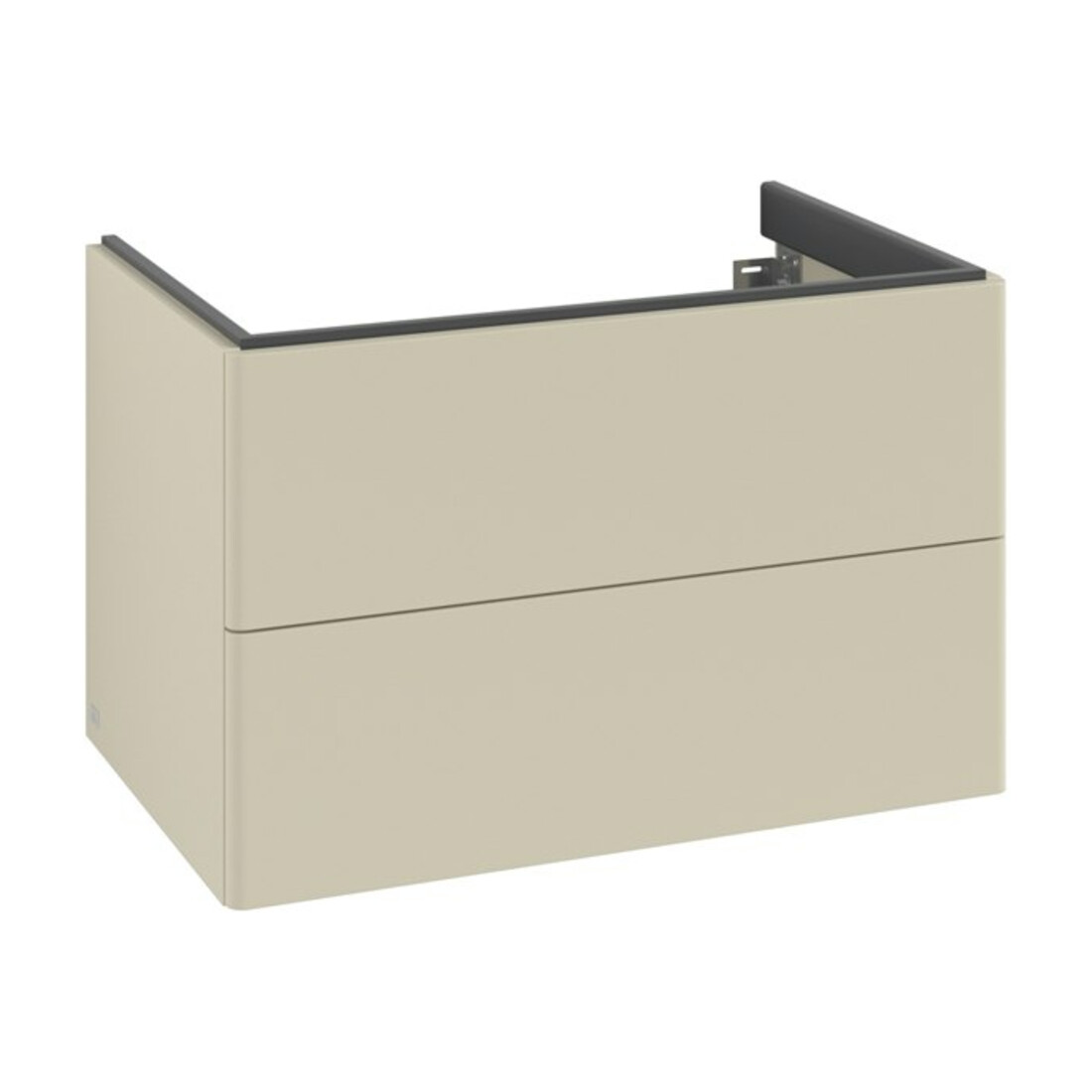 V&B Waschtischunterschrank Auszugbeleuchtung Antao 79x50x50cm, ohne Frontstruktur, si Gr m Lac
