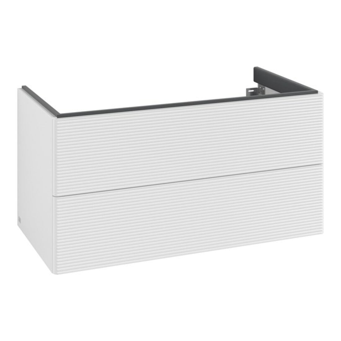 V&B Waschtischunterschrank Auszugbeleuchtung Antao 98,8x50,4x49,6cm, m Front, glo wh. Lac