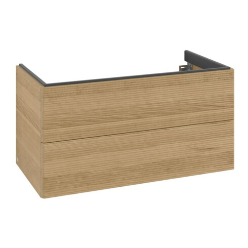 V&B Waschtischunterschrank Auszugbeleuchtung Antao 98,8x50,4x49,6cm, m Front, honey oak