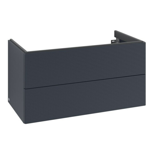 V&B Waschtischunterschrank Auszugbeleuchtung Antao 98,8x50,4x49,6cm, m Front, md bl. m Lac