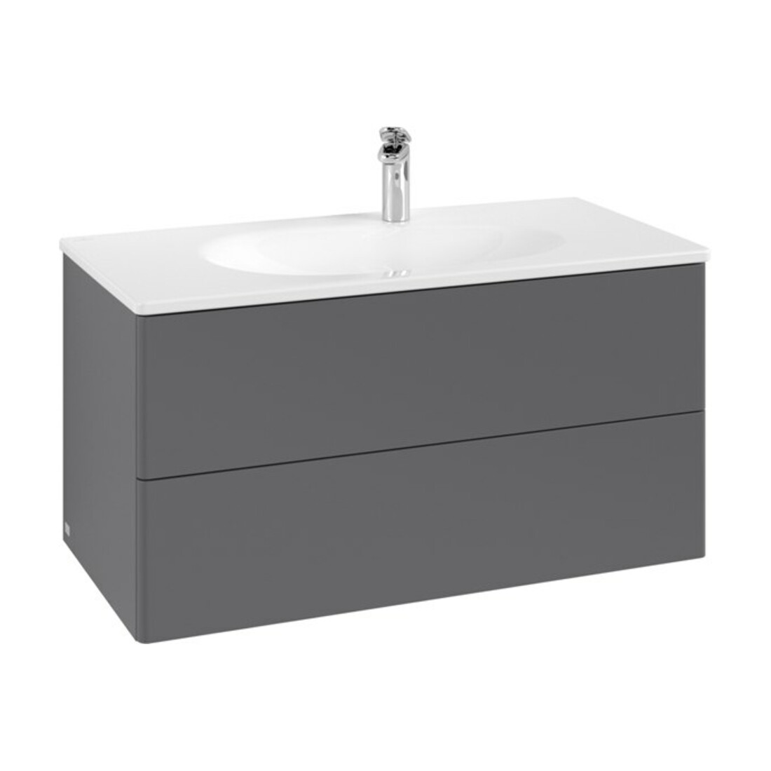 V&B Waschtischunterschrank Auszugbeleuchtung Antao 98,8x50,4x49,6cm, o Fr., Anthrac. m Lac