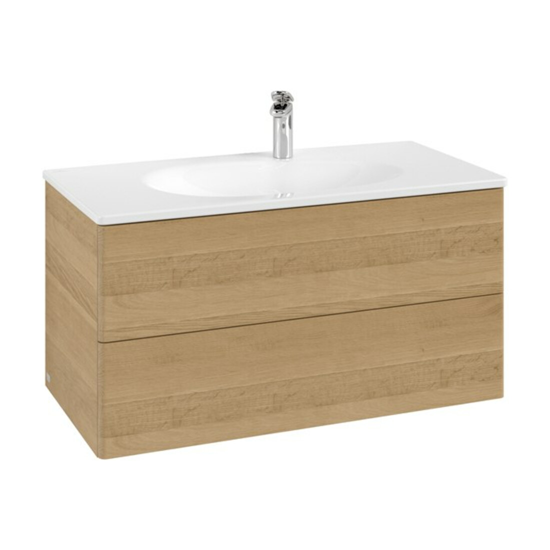 V&B Waschtischunterschrank Auszugbeleuchtung Antao 98,8x50,4x49,6cm, o. Front, honey oak