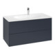 V&B Waschtischunterschrank Auszugbeleuchtung Antao 98,8x50,4x49,6cm, o. Front, md bl. m Lac-1