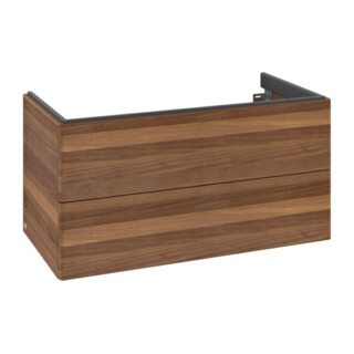 V&B Waschtischunterschrank Auszugbeleuchtung Antao 98,8x50,4x49,6cm, o. Front, warm walnut