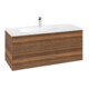 V&B Waschtischunterschrank Auszugsbeleuchtung Antao 118,8x50,4x49,3cm, o. Front, warm walnut-1