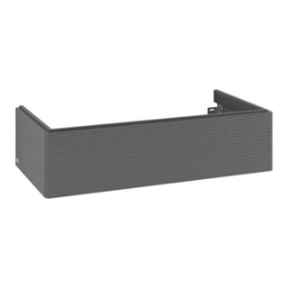 V&B Waschtischunterschrank Auszugsbeleuchtung Antao 98,8x25,6x49,3cm, m Fr., Anthrac. m Lac