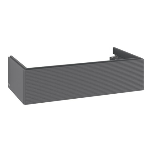 V&B Waschtischunterschrank Auszugsbeleuchtung Antao 98,8x25,6x49,3cm, m Fr., Anthrac. m Lac