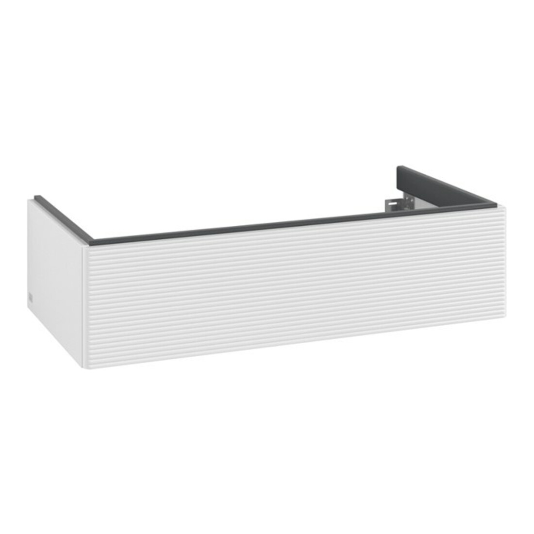 V&B Waschtischunterschrank Auszugsbeleuchtung Antao 98,8x25,6x49,3cm, m Front, glo wh. Lac