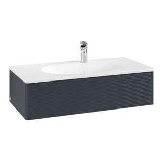 V&B Waschtischunterschrank Auszugsbeleuchtung Antao 98,8x25,6x49,3cm, m Front, md bl. m Lac