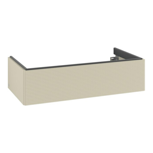 V&B Waschtischunterschrank Auszugsbeleuchtung Antao 98,8x25,6x49,3cm, m Front, si Gr m Lac