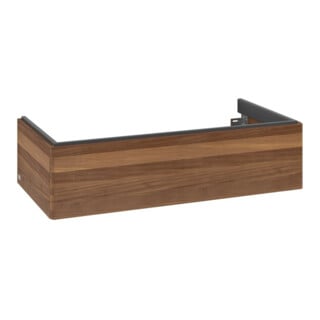 V&B Waschtischunterschrank Auszugsbeleuchtung Antao 98,8x25,6x49,3cm, o. Front, warm walnut