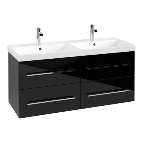 V&B Waschtischunterschrank Avento 118x51,4x48cm, 4 A, wd, G vc g, cry bla