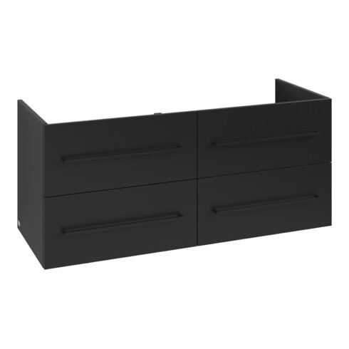 V&B Waschtischunterschrank Avento 118x51,4x48cm, 4 A, wd, G vo b, volc bla