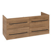 V&B Waschtischunterschrank Avento 118x51,4x48cm, 4 A, wd, G vo bla, Kan Oa