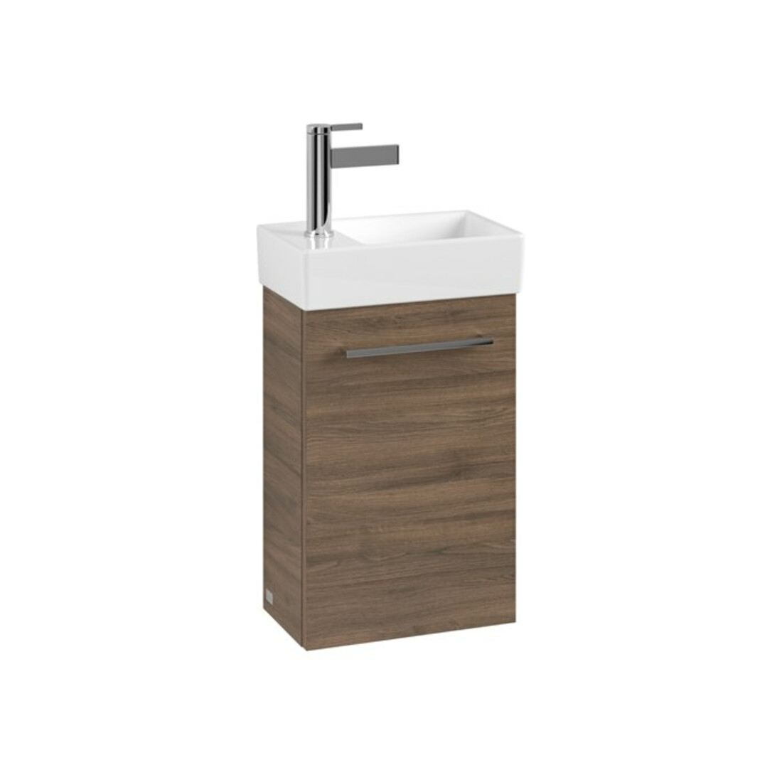 V&B Waschtischunterschrank AVENTO 34x51,4x20,2cm, Anschl re, 1 T, Ariz. Oa