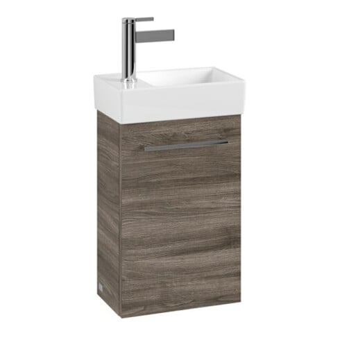 V&B Waschtischunterschrank Avento 34x51,4x23,4cm, 1 T, r, G vc gl., st. Oa