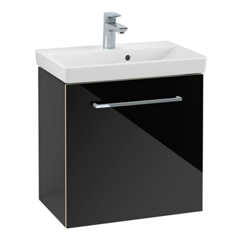 V&B Waschtischunterschrank Avento 53x51x38cm, 1 T, l, G vc gl., cryst bla