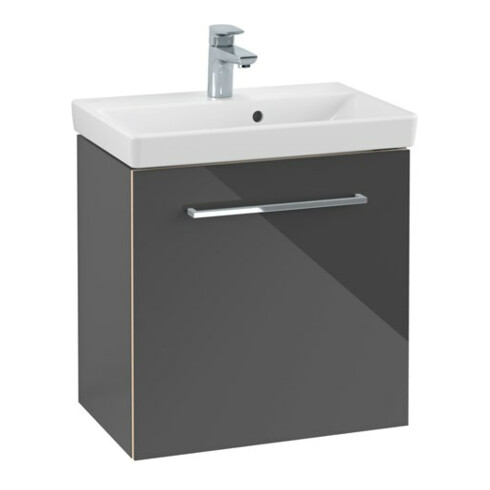 V&B Waschtischunterschrank Avento 53x51x38cm, 1 T, r, Gr. vc gl., cryst Gr