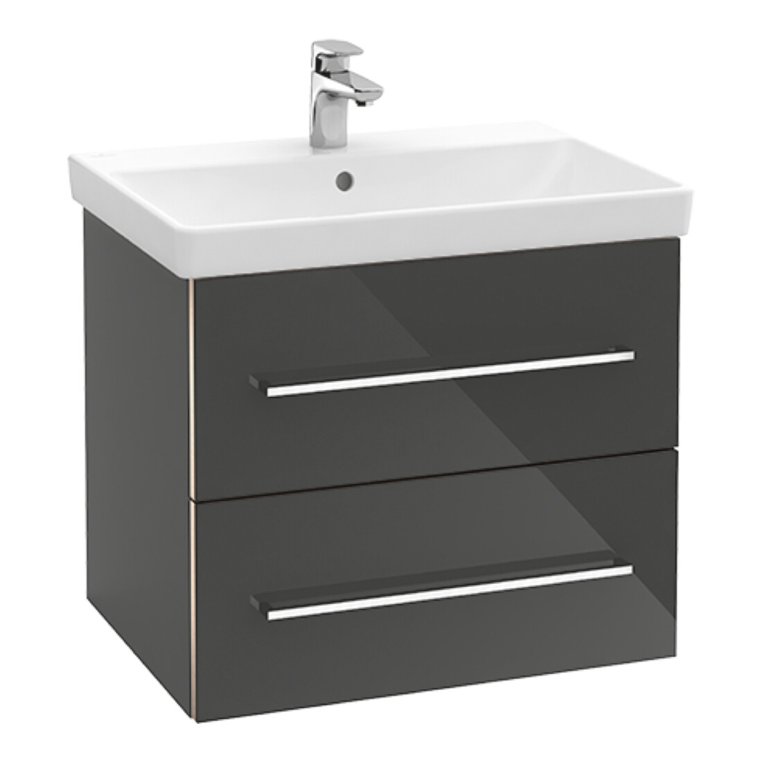 V&B Waschtischunterschrank Avento 58x51,4x48cm, 2 A, wd, G vc g, volc bla