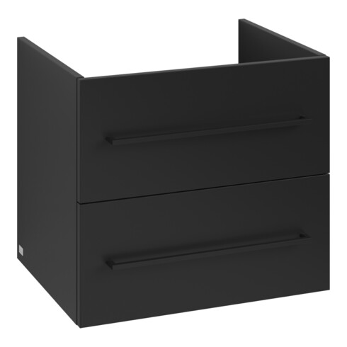 V&B Waschtischunterschrank Avento 58x51,4x48cm, 2 A, wd, G vo b, volc bla