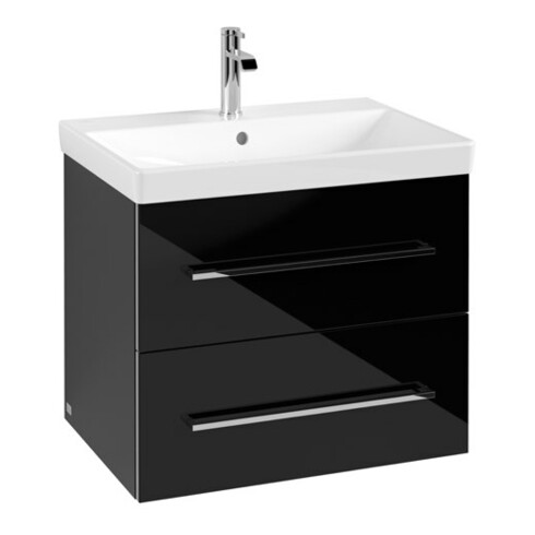 V&B Waschtischunterschrank Avento 63x51,4x48cm, 2 A, wd, G vc g, cryst bla