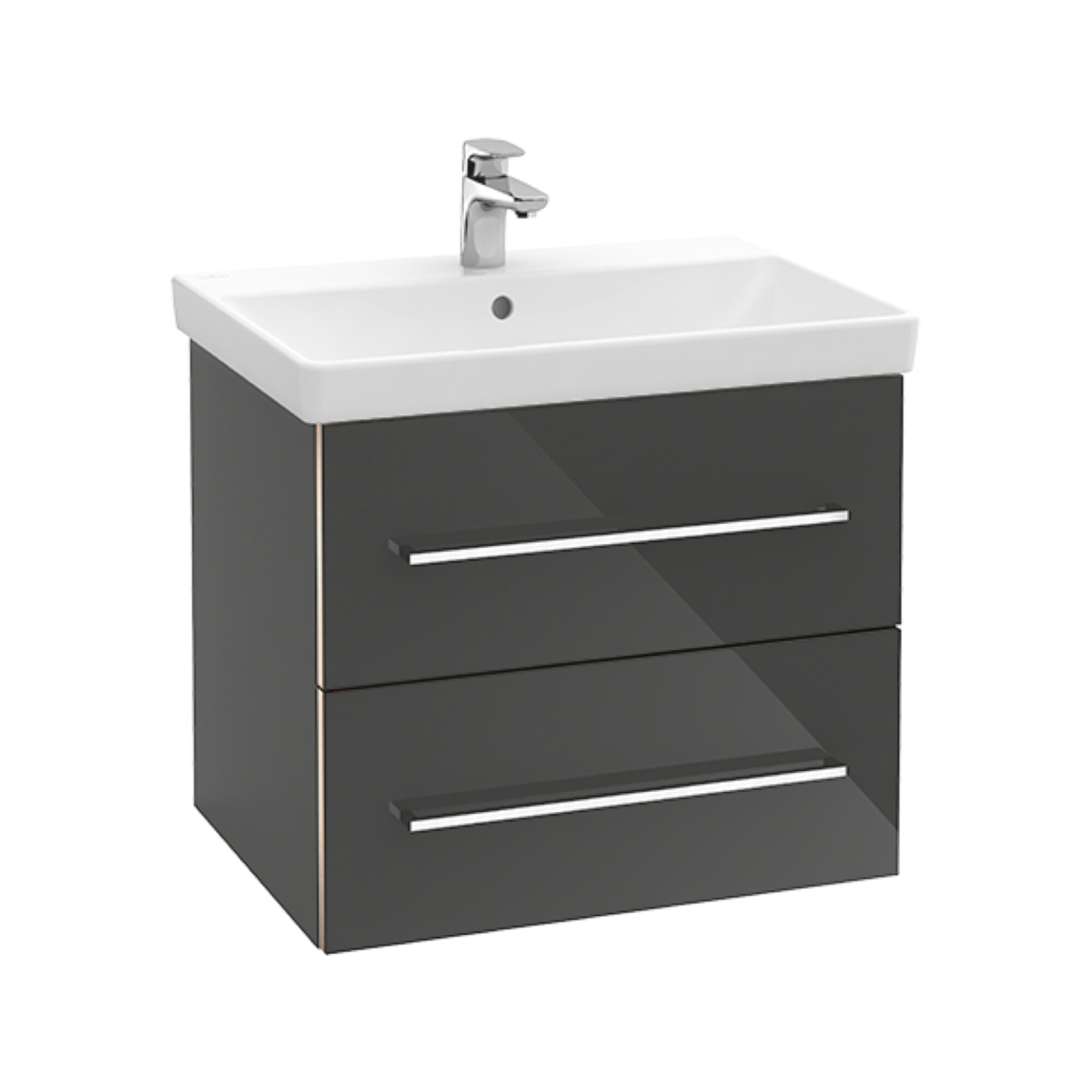 V&B Waschtischunterschrank Avento 63x51,4x48cm, 2 A, wd, G vc g, volc bla ; Villeroy & Boch