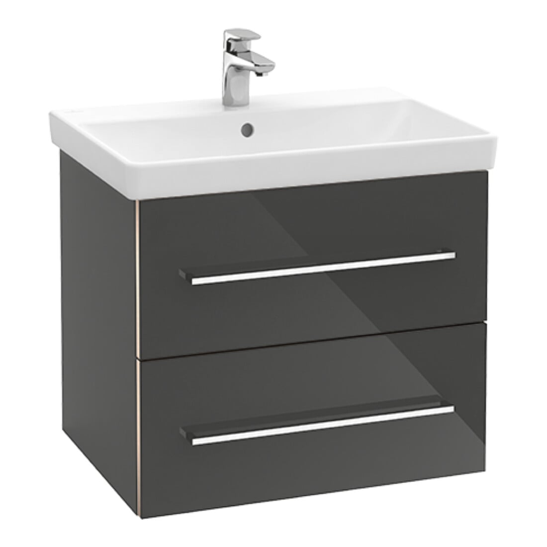 V&B Waschtischunterschrank Avento 63x51,4x48cm, 2 A, wd, G vc g, volc bla