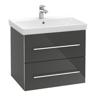 V&B Waschtischunterschrank Avento 63x51,4x48cm, 2 A, wd, G vc gl., graph.