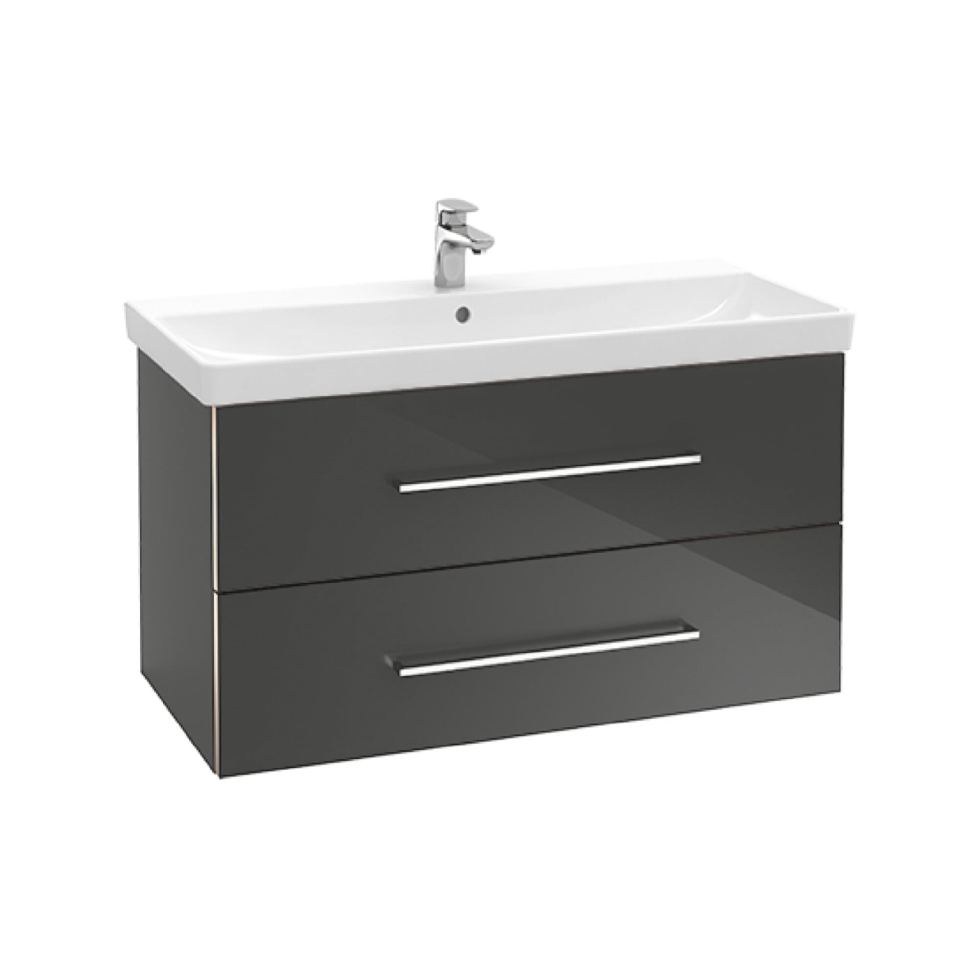 V&B Waschtischunterschrank Avento 78x51,4x48cm, 2 A, wd, G vc g, volc bla ; Villeroy & Boch