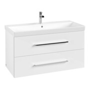 V&B Waschtischunterschrank Avento 98x51,4x48cm, 2 A, wd, G vc g, cryst wh.