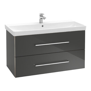 V&B Waschtischunterschrank Avento 98x51,4x48cm, 2 A, wd, G vc gl., graph.