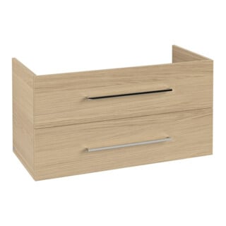 V&B Waschtischunterschrank Avento 98x51,4x48cm, 2 A, wd, G vc gl., Nord Oa