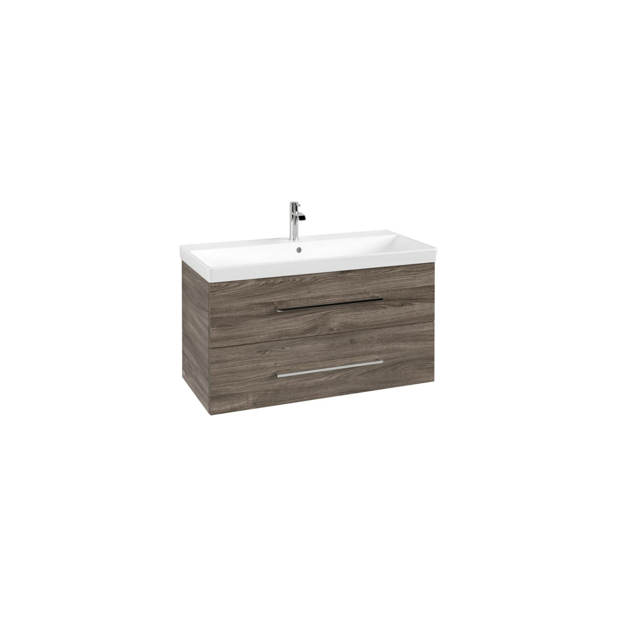 V&B Waschtischunterschrank Avento 98x51,4x48cm, 2 A, wd, G vc gl., st. Oa ; Villeroy & Boch