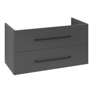 V&B Waschtischunterschrank Avento 98x51,4x48cm, 2 A, wd, G vo bla, graph.