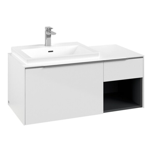 V&B Waschtischunterschrank Beck. li Subway 3.0 100,1x42,25x51,6cm, m LE/Gr AL g, Bri w