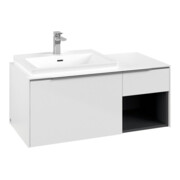 V&B Waschtischunterschrank Beck. li Subway 3.0 100,1x42,25x51,6cm, m LE/Gr AL g, Bri w