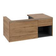 V&B Waschtischunterschrank Beck. li Subway 3.0 100,1x42,25x51,6cm, m LE/Gr AL g, Kan Oa