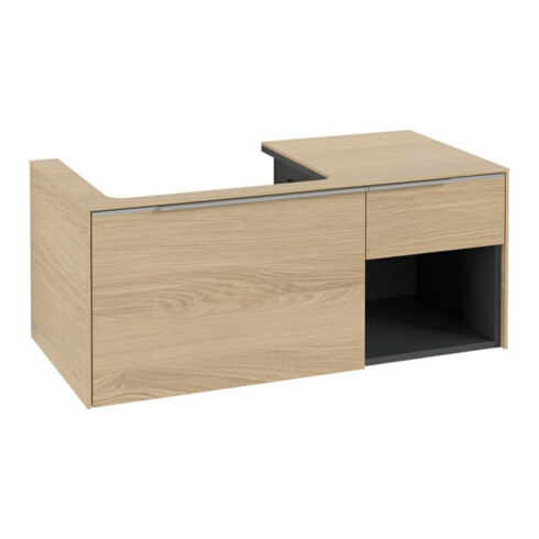 V&B Waschtischunterschrank Beck. li Subway 3.0 100,1x42,25x51,6cm, m LE/Gr AL g, No Oa