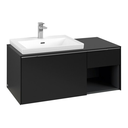 V&B Waschtischunterschrank Beck. li Subway 3.0 100,1x42,25x51,6cm, m LE/Gr AL g, vo bla