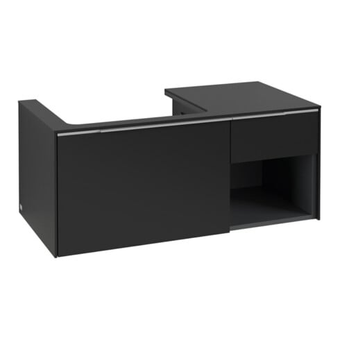 V&B Waschtischunterschrank Beck. li Subway 3.0 100,1x42,25x51,6cm, m LE/Gr AL g, vo bla