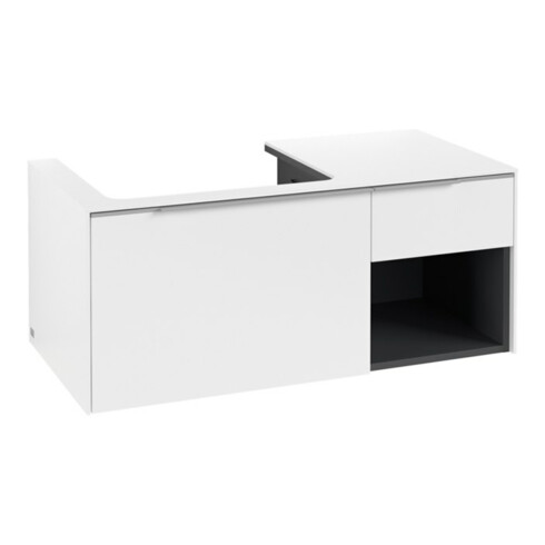 V&B Waschtischunterschrank Beck. li Subway 3.0 100,1x42,25x51,6cm, m LE/Gr AL gl, P wh.
