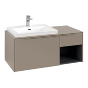 V&B Waschtischunterschrank Beck. li Subway 3.0 100,1x42,25x51,6cm, m LE/Gr monochr, Tau